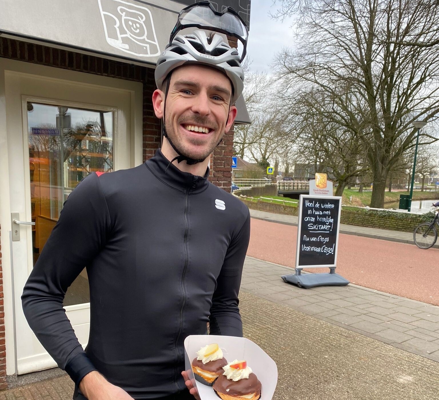 A figure of me with cake